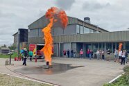 Stichflamme bei Fettbrand